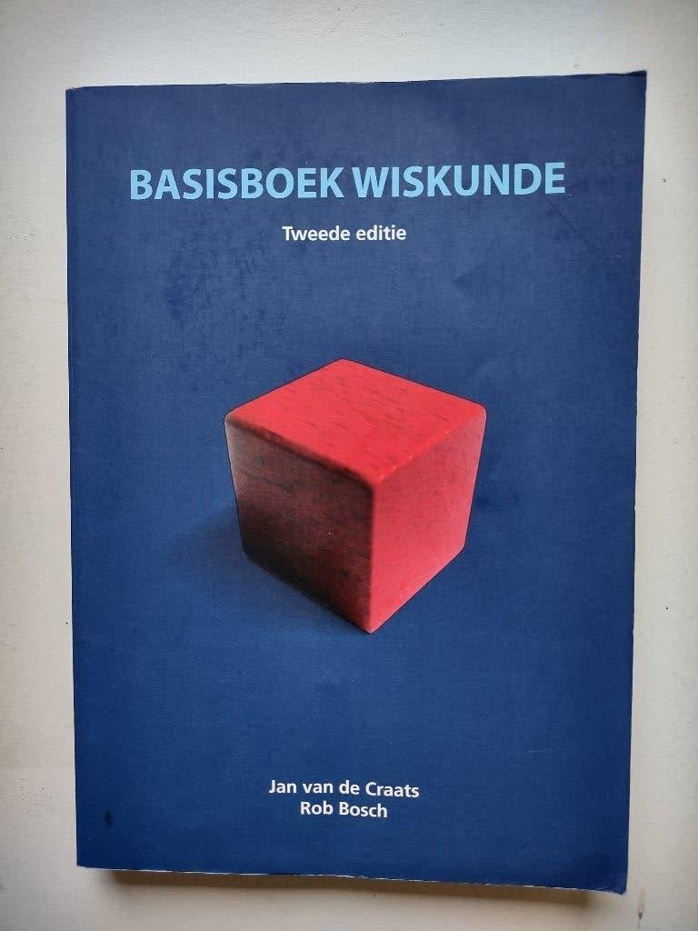 Basisboek wiskunde, Boeken, VWO, Wiskunde A, Zo goed als nieuw, Jan van de Craats, Rob Bosch