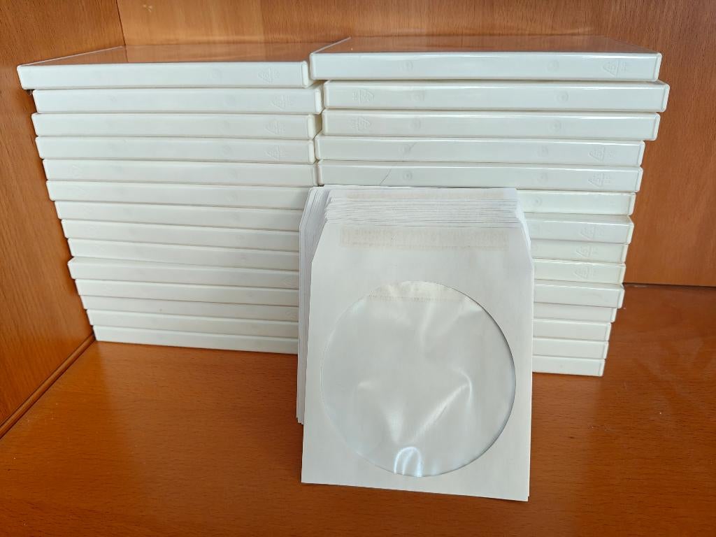 Lege dvd hoesjes wit, Computers en Software, Beschrijfbare discs, Ophalen of Verzenden, Nieuw, Dvd
