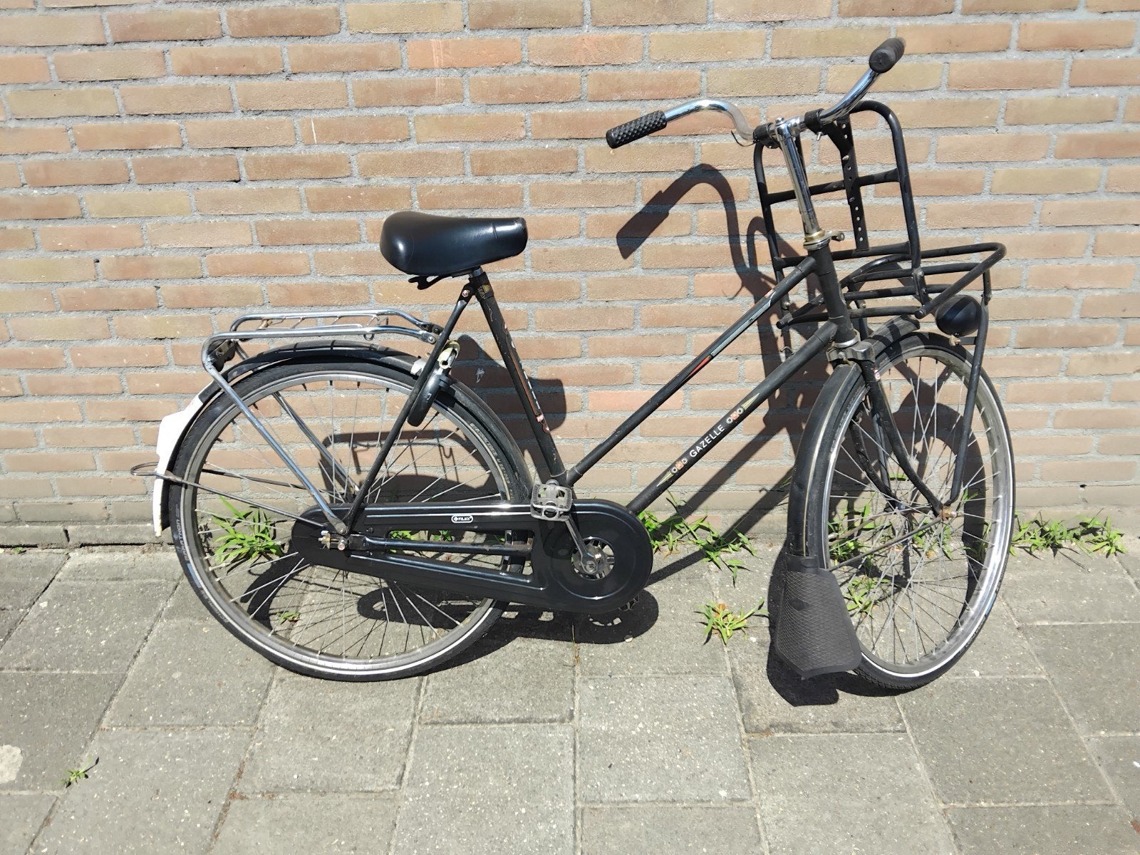 Damesfiets met rekje voorop, Fietsen en Brommers, Fietsen | Dames | Damesfietsen, 56 cm of meer, Ophalen, Gebruikt, Overige merken