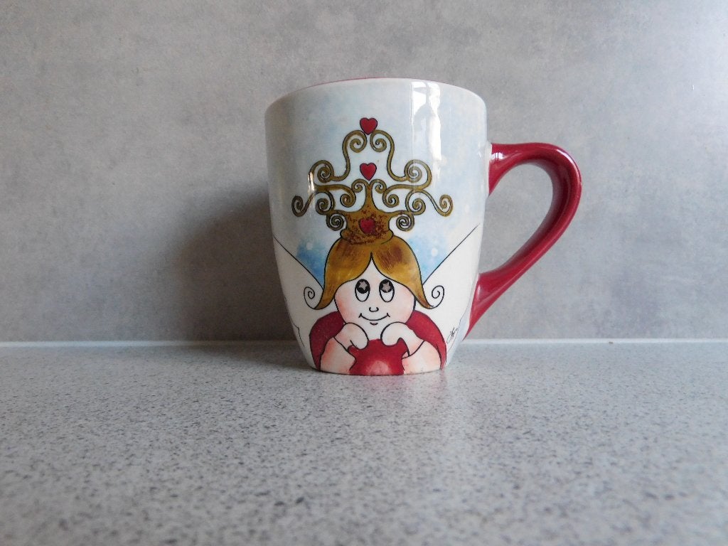 Mok 10,5x9 cm. Kerst Engel JET by ter Steege, Huis en Inrichting, Keuken | Servies, Zo goed als nieuw, Overige stijlen, Mok, Ophalen of Verzenden
