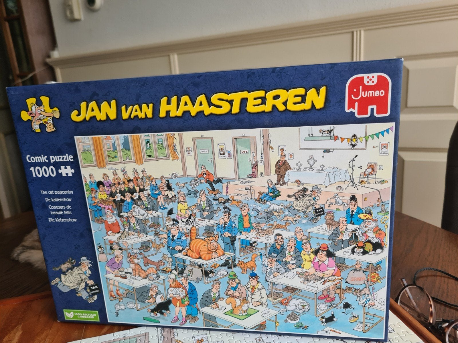 te koop of te ruil  2 jan van haasteren puzzels, Hobby en Vrije tijd, Ophalen, 500 t/m 1500 stukjes, Zo goed als nieuw