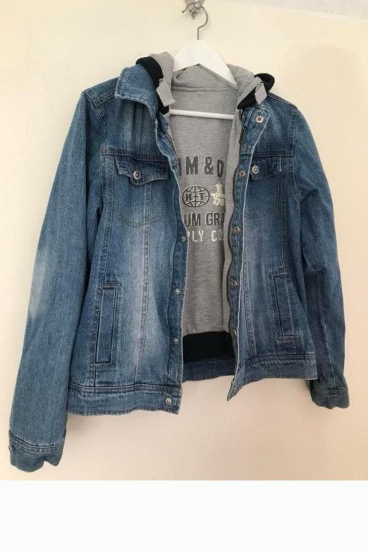 Mooi jeans jack met vest maat 164, Ophalen of Verzenden, Gebruikt
