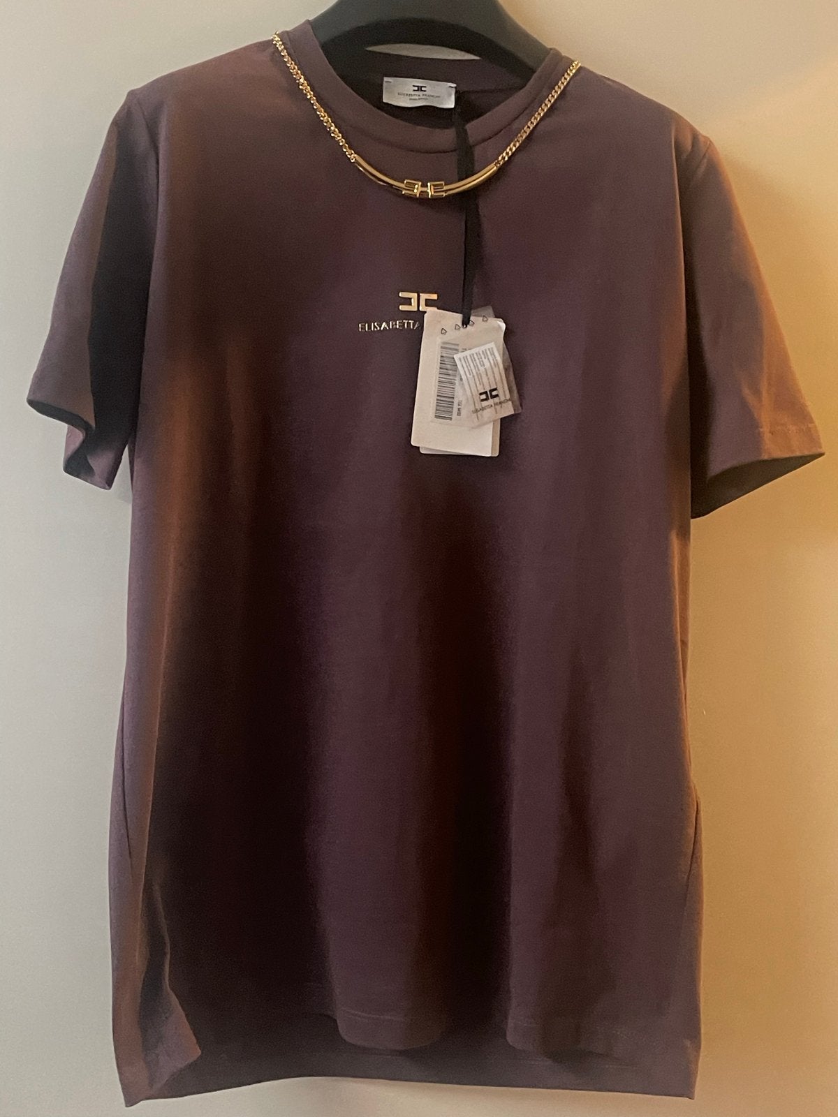 Elisabetta Franchi shirt nieuw met afneembare ketting IT42, Maat 38/40 (M), Overige kleuren, Verzenden, Nieuw