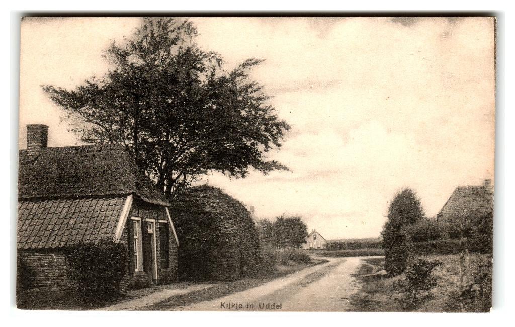 Uddel, Kijkje in Uddel, Verzenden, 1920 tot 1940, Gelopen, Gelderland