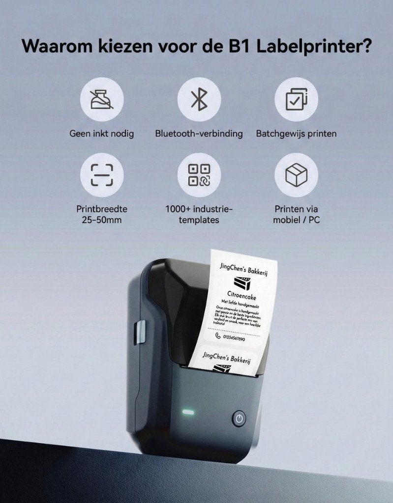 Niimbot B1 - Draagbare Labelprinter, Ophalen of Verzenden, Nieuw