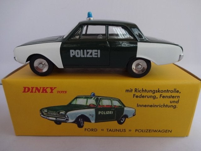 Ford Taunus 17M Polizeiwagen nr: 551 van Dinky Toys 1:43, Ophalen of Verzenden, Nieuw, Auto, Dinky Toys