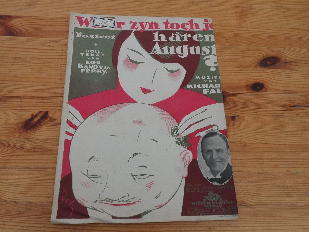 Waar zijn toch je haren augsust - richard fall / lou bandy, Piano, Gebruikt, Ophalen of Verzenden, Artiest of Componist