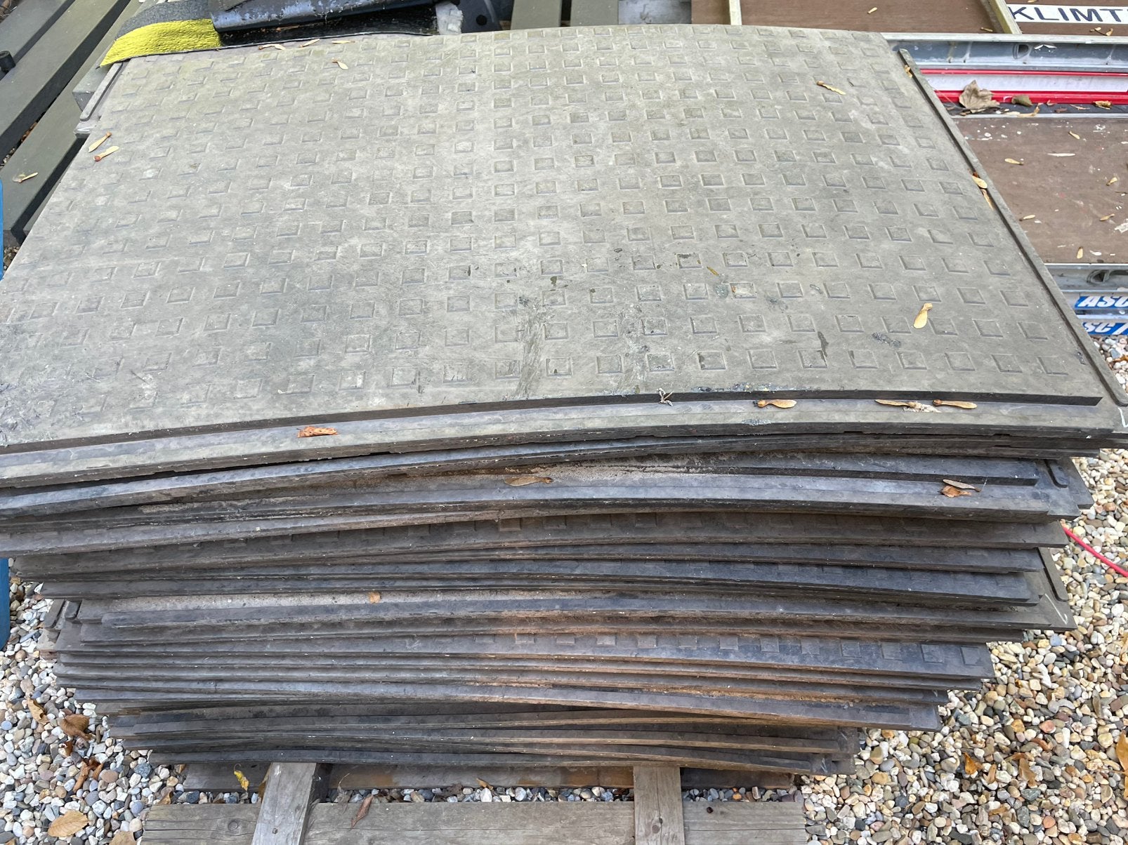 Kunsstof rijplaten te huur, Ophalen, Gebruikt