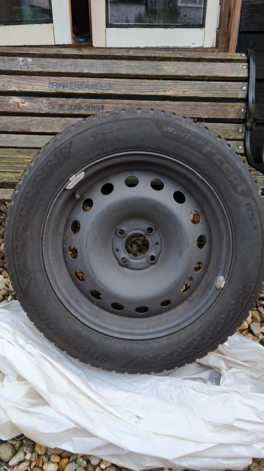 4 Winterbanden 205/60R16 92H - Slechts één winter gebruikt, Ophalen, Gebruikt, 16 inch, Band(en)