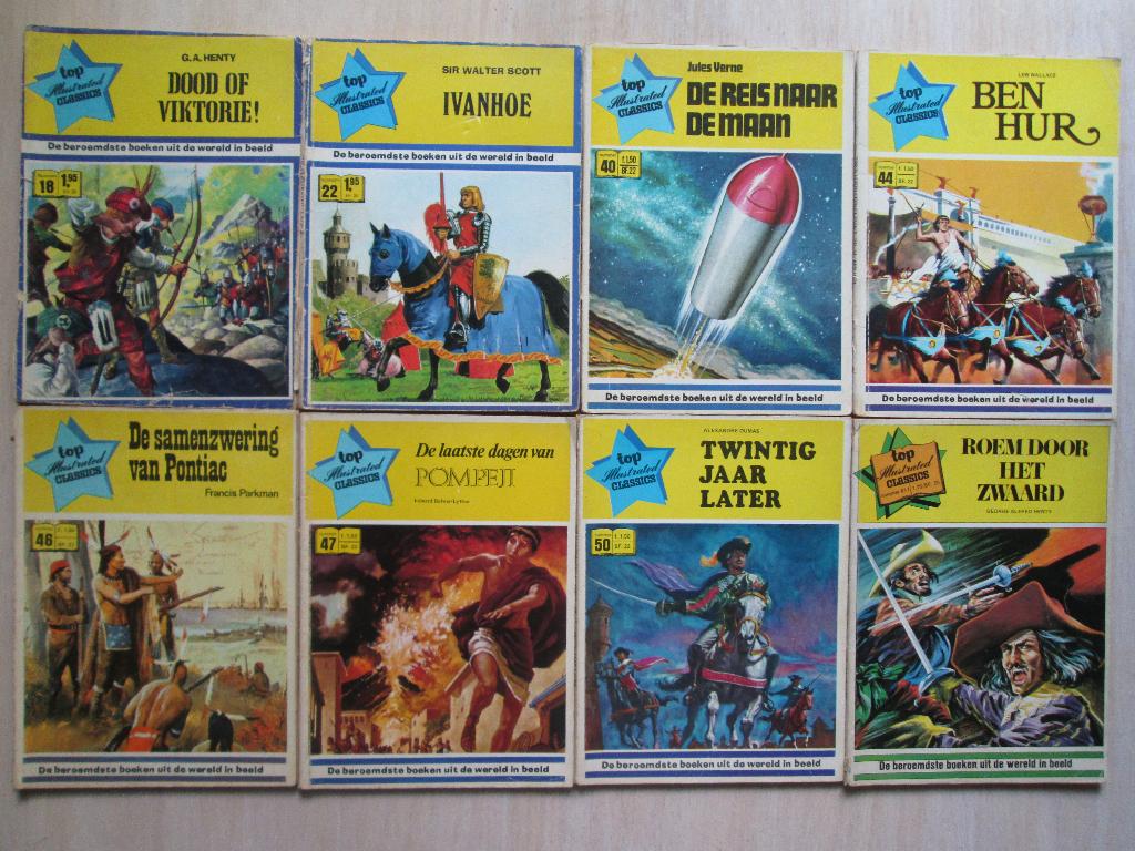 Top illustrated classics, 8x (SC), Boeken, Stripboeken, Gelezen, Meerdere stripboeken, Ophalen of Verzenden
