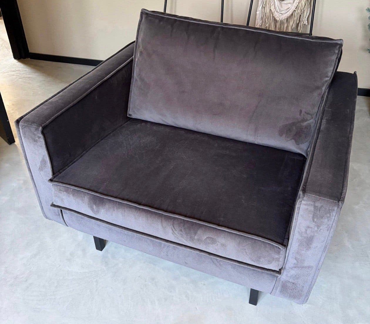 Fauteuil mer hocker uit de Rodeo serie. ZGAN, Huis en Inrichting, Ophalen, 75 tot 100 cm, Zo goed als nieuw, 100 tot 125 cm