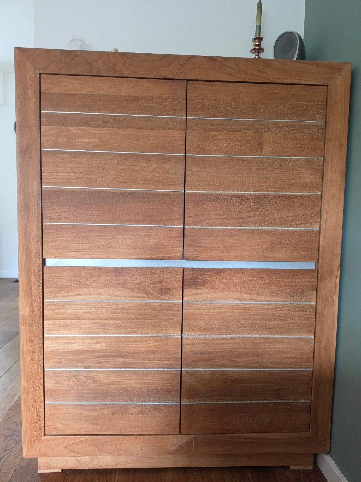Teak houten meubelset (kast, dressoir gratis salontafel), Huis en Inrichting, Kasten | Overige, Gebruikt, Ophalen