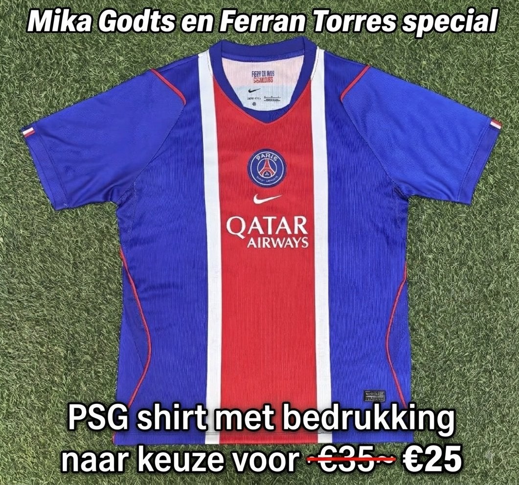 Psg mika godts en ferran torres special, Maat M, Ophalen of Verzenden, Nieuw, Shirt