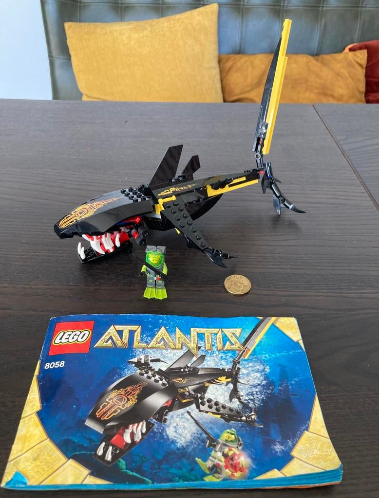 Vintage Lego Atlantis 8058 Bewaker van de diepzee., Ophalen of Verzenden, Gebruikt