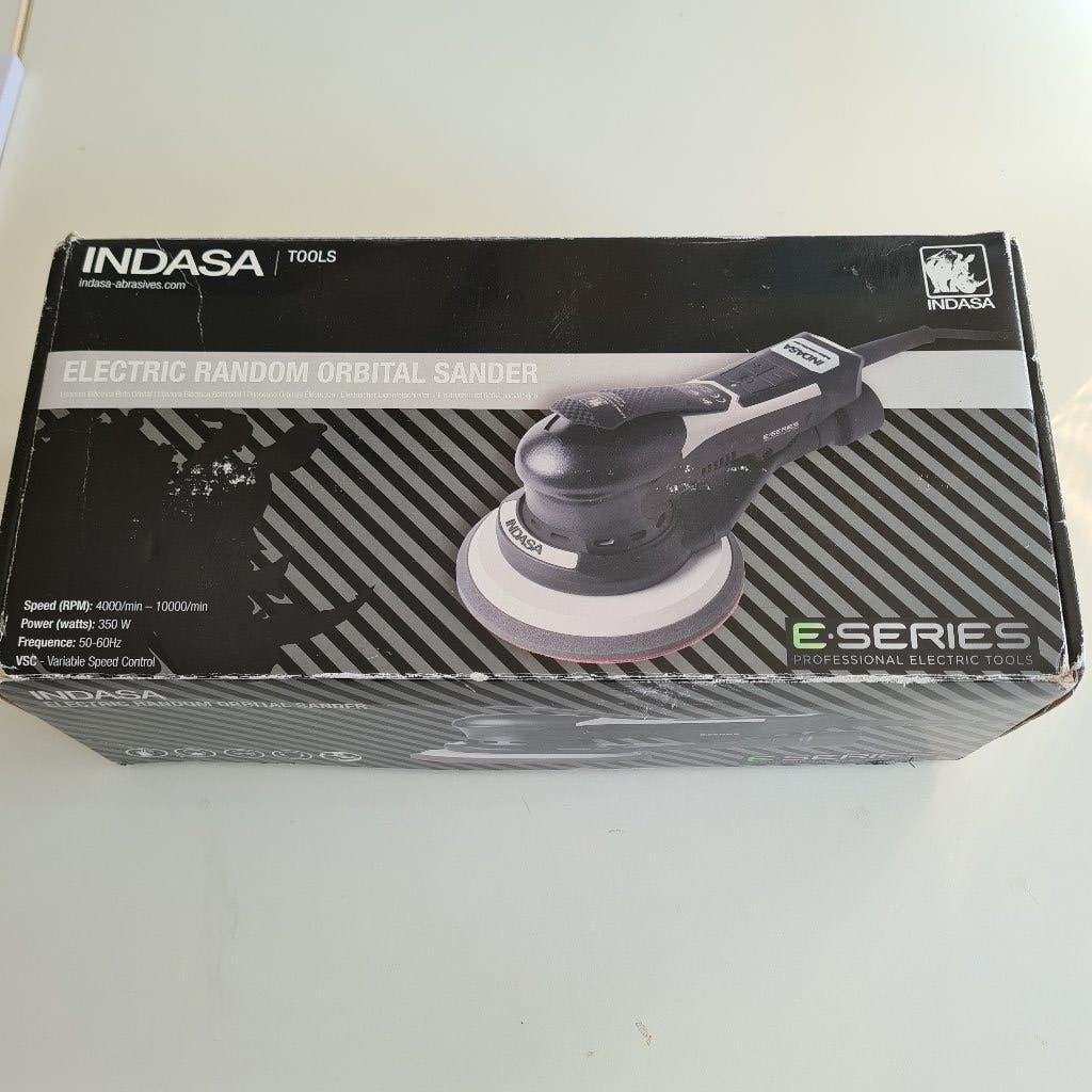 Professionele Indasa E-Series excentrische schuurmachine, Ophalen of Verzenden, Zo goed als nieuw, Minder dan 600 watt, Excentrische schuurmachine