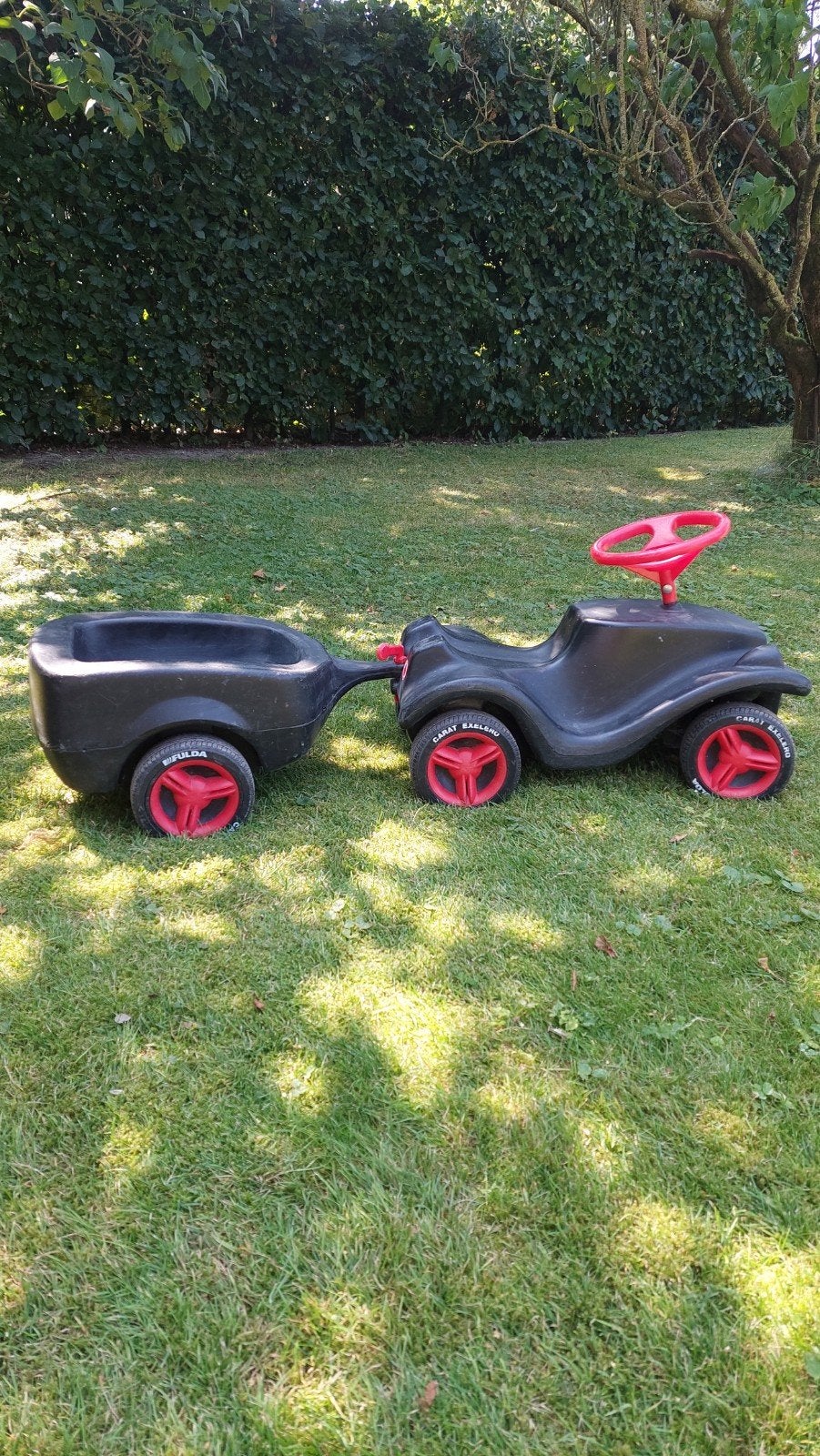 Stoere bobbycar met aanhanger, loopauto, Ophalen, Overige merken
