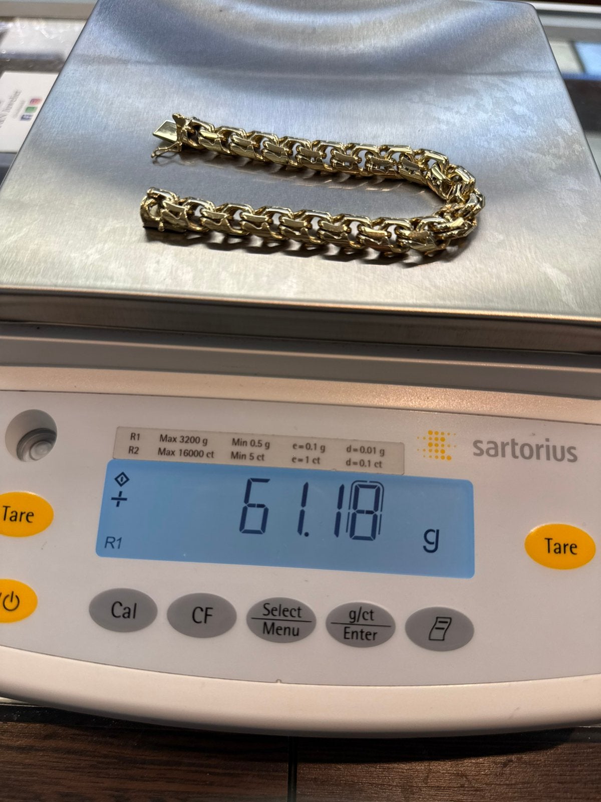 Prachtige 14k gouden massieve armband 61.2 gram, Ophalen of Verzenden, Zo goed als nieuw, Goud, Goud