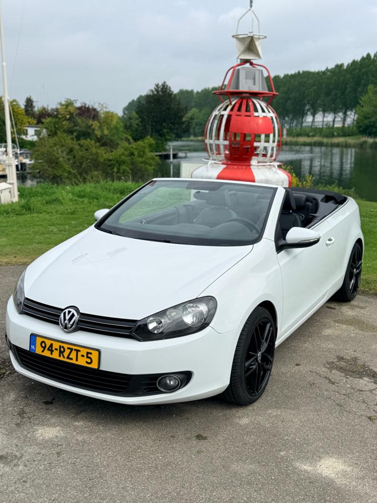 Volkswagen Golf 1.2 TSI 77KW BMT Cabrio 2011 Wit, Auto's, Volkswagen, Particulier, Golf, ABS, Adaptieve lichten, Adaptive Cruise Control