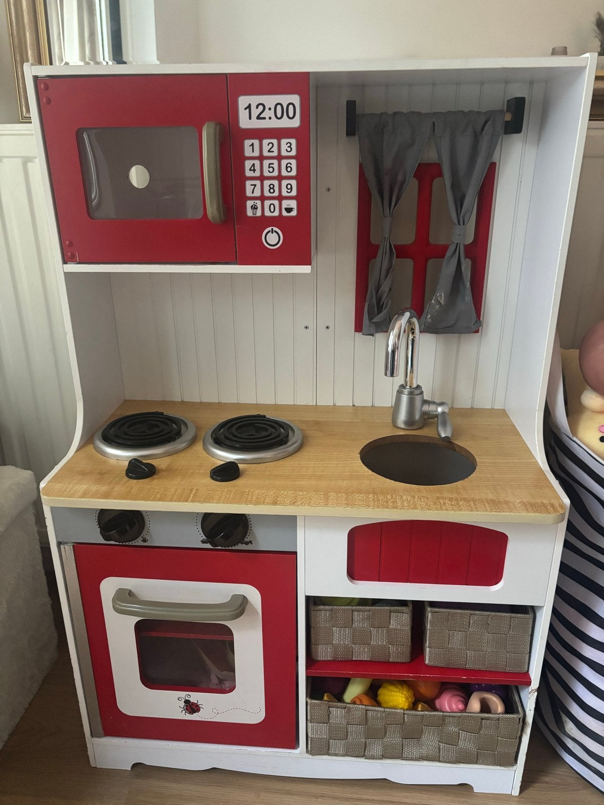 Houten Speelkeuken met Accessoires, Kinderen en Baby's, Ophalen, Gebruikt, Hout, Speelkeuken
