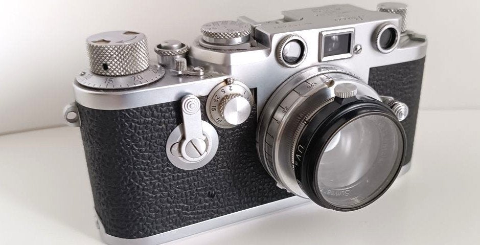 Leica II f M39, Leitz Summar 2 f 50,  guter Zustand, Ophalen of Verzenden, 1940 tot 1960, Fototoestel