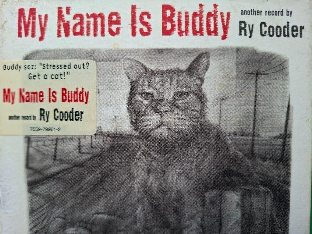 RY COODER - MY NAME IS BUDDY, Ophalen of Verzenden, Zo goed als nieuw, Album, Country