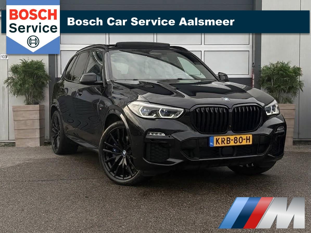 BMW X5 xDrive45e M-Sport BLACK|360|PANO|HuD|DEALEROND, Auto's, Gebruikt, 394 pk, Vierwielaandrijving, Hybride Elektrisch/Benzine