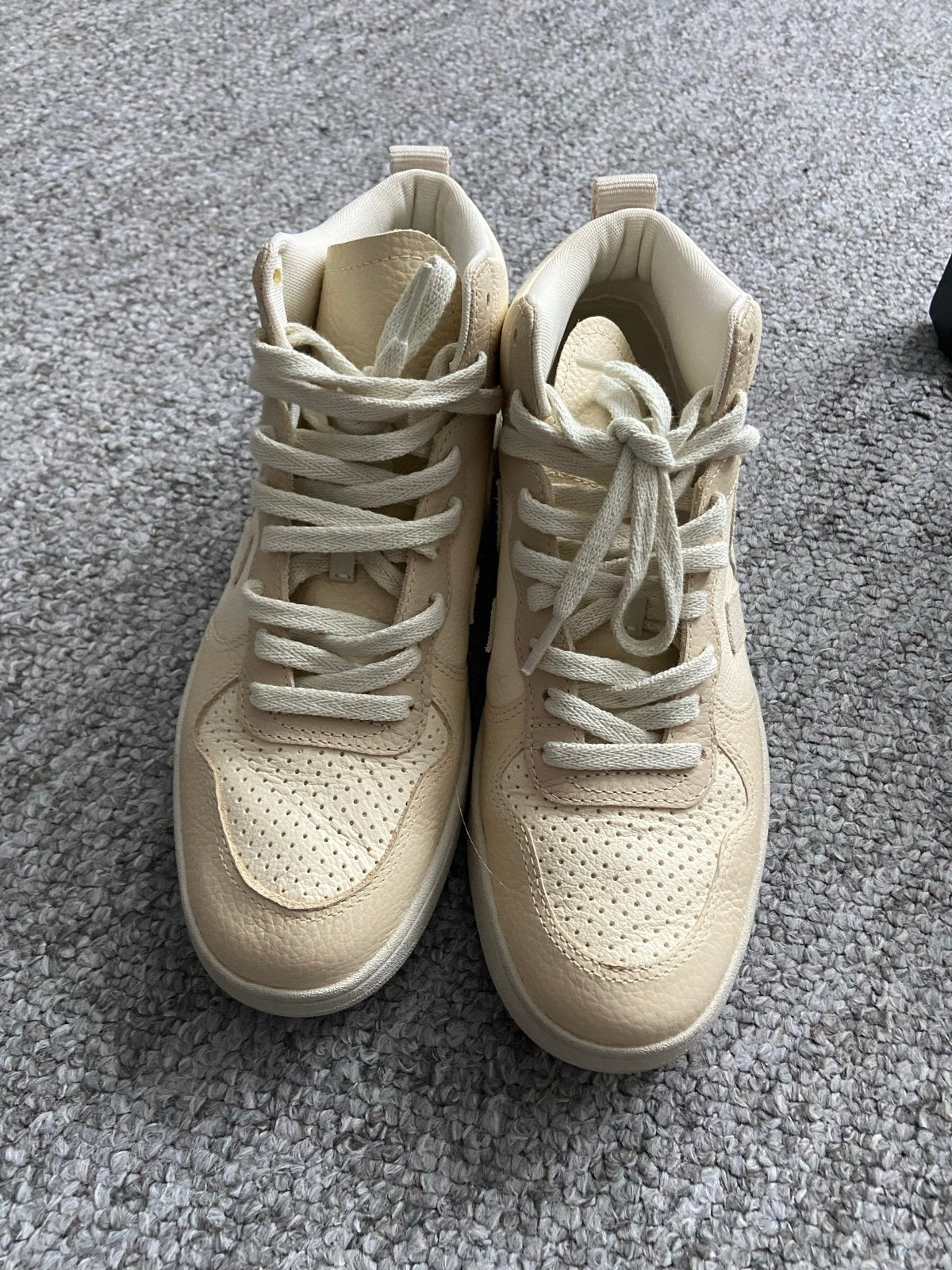 Veja V-10 Mid Top Sneakers Beige Maat 40, Ophalen of Verzenden, Zo goed als nieuw, Beige, Sneakers of Gympen