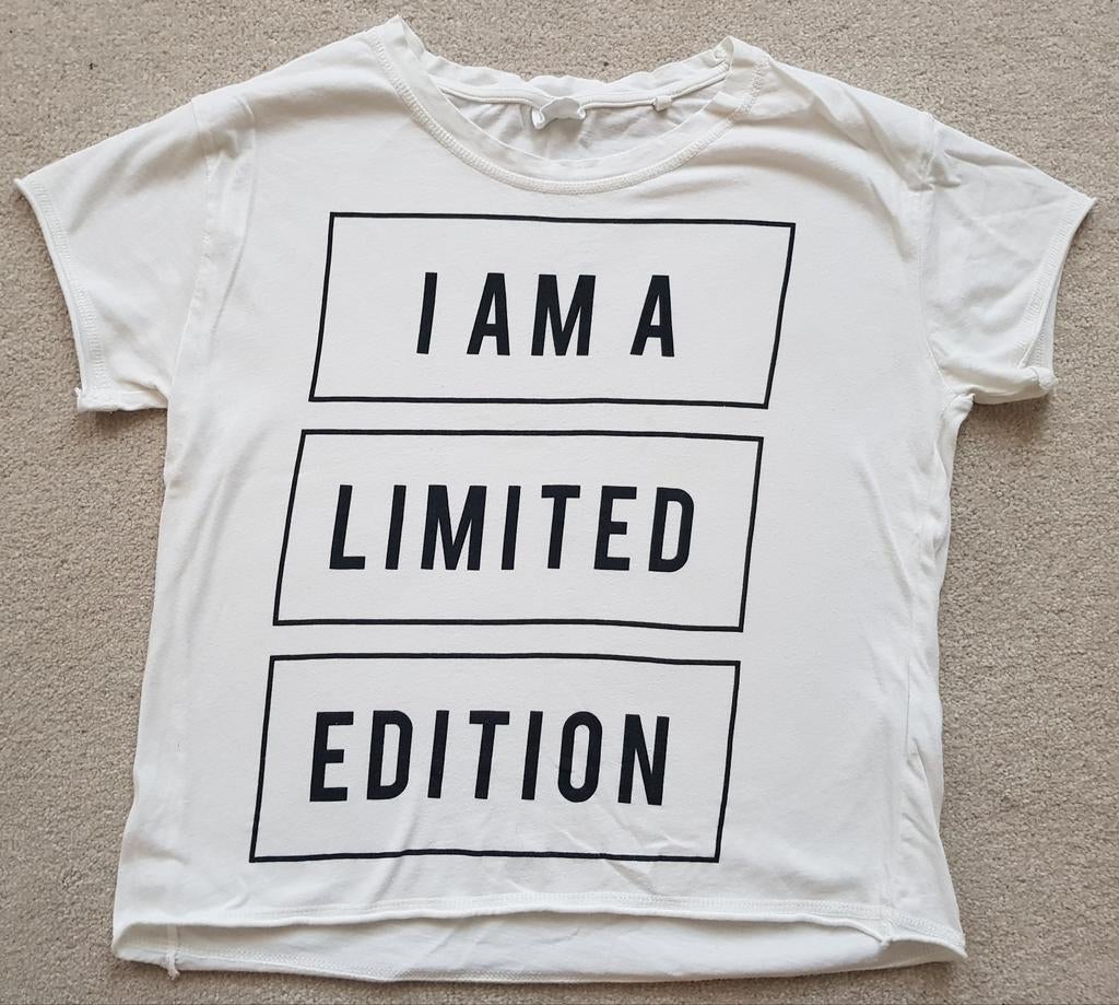 Anti blue cropped t-shirt maat xs wit tshirt shirt the sting, Anti Blue, Verzenden, Wit, Zo goed als nieuw