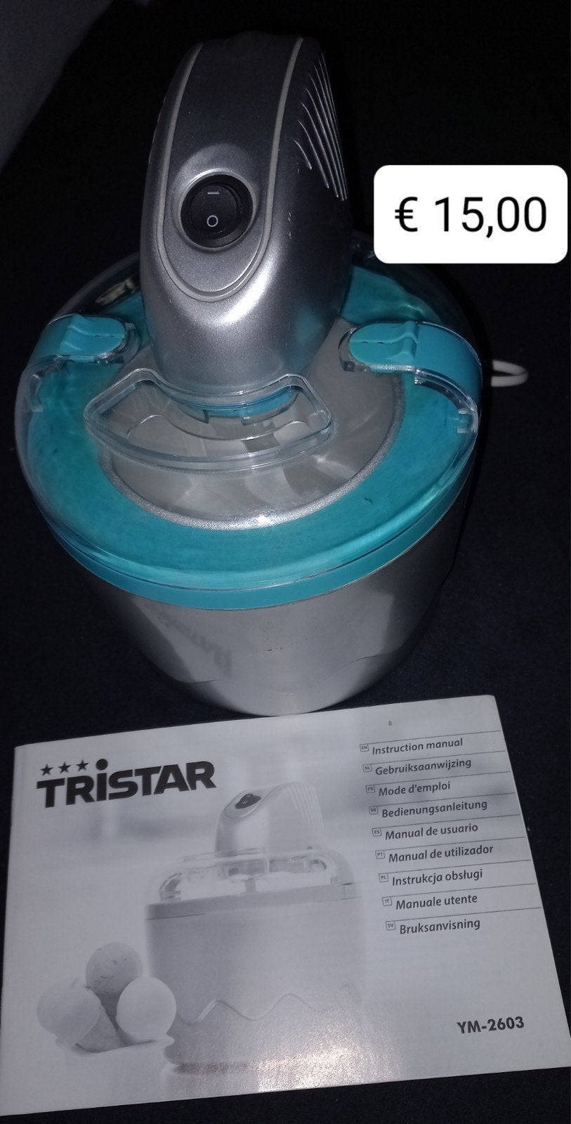 Tristar YM-2603 IJsmachine, Ophalen, Gebruikt