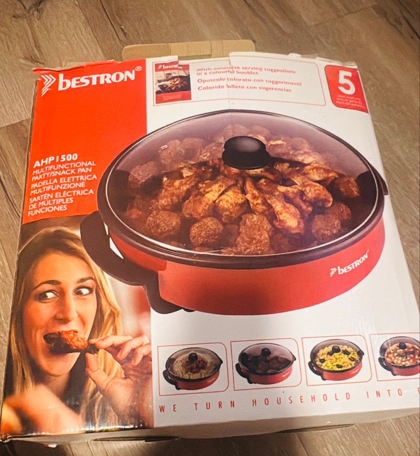 Bestron Hapjespan AHP1500 - Nieuw in doos, Ophalen, Nieuw