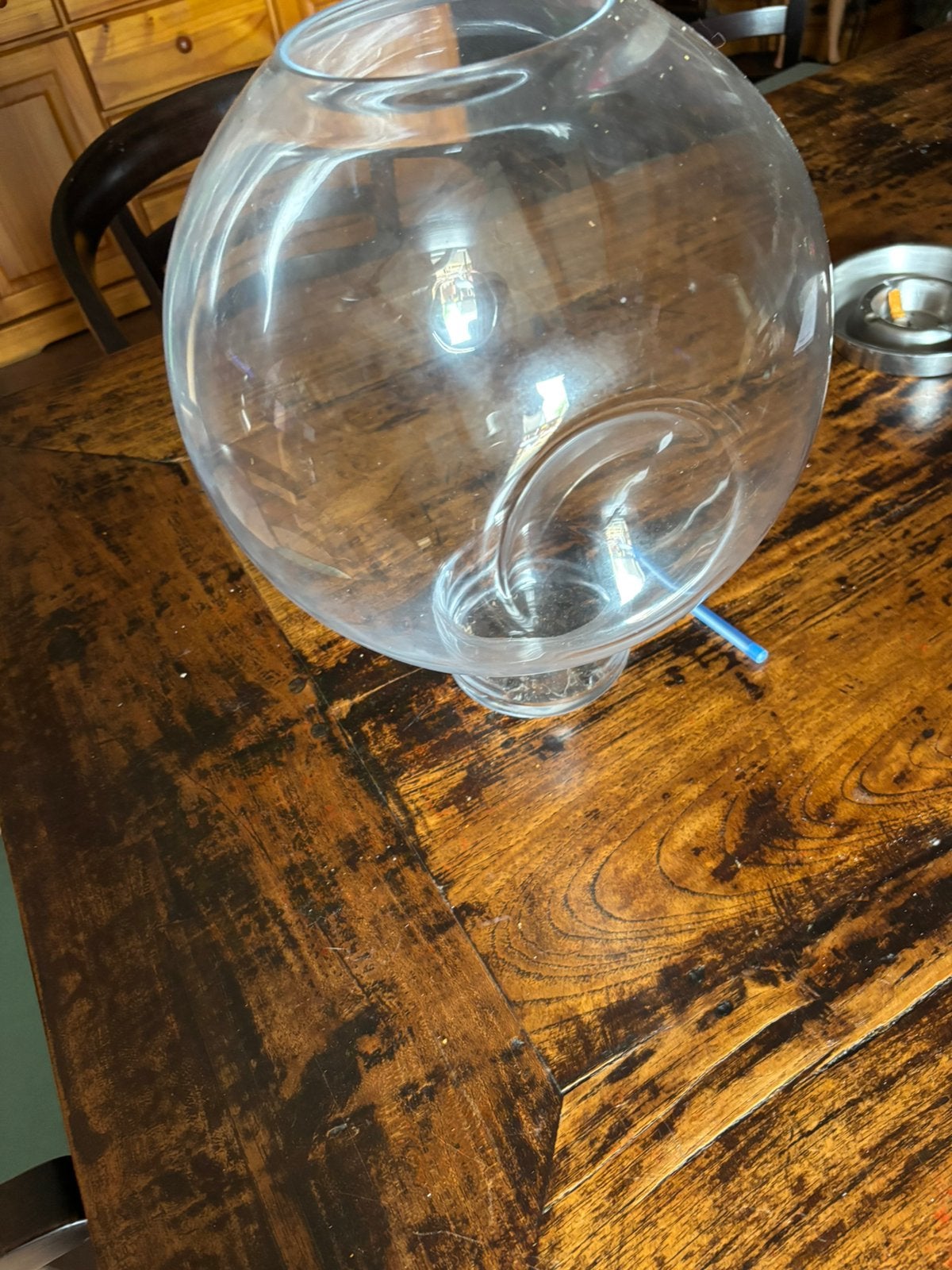 Aparte grote vaas, Huis en Inrichting, Ophalen, Overige kleuren, Minder dan 50 cm, Glas