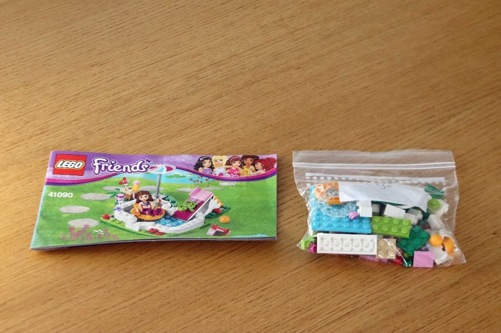 LEGO Friends-set Olivia's zwembad (41090), Lego, Ophalen of Verzenden, Zo goed als nieuw, Complete set