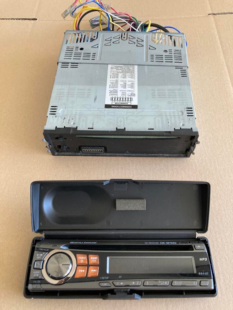 ZGAN!Alpine CDE-9870RM 4x45W CD/MP3 receiver, Auto diversen, Ophalen of Verzenden, Zo goed als nieuw