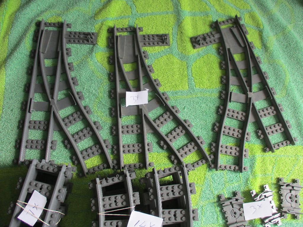 tekoop lego rails  zie foto s, Ophalen of Verzenden, Gebruikt, Complete set, Lego