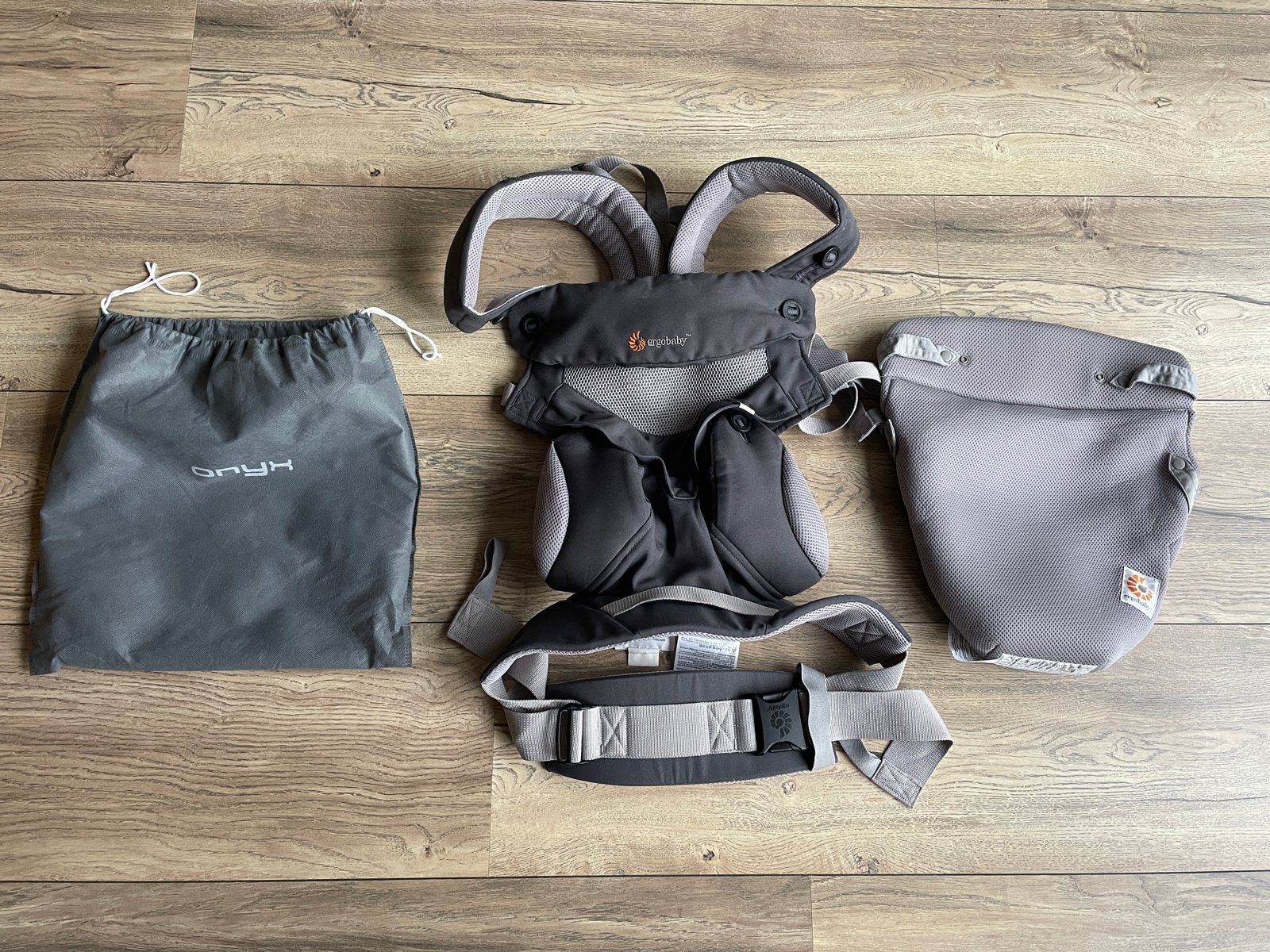 Ergobaby 360 Cool Air Mesh draagzak + Easy Snug inleg, Overige merken, Gebruikt, Ophalen of Verzenden, Buik, Rug of Zij