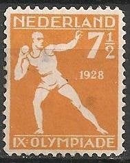 Olympiade No.216 O.ADV. no.18 O., Verzenden, T/m 1940, Gestempeld