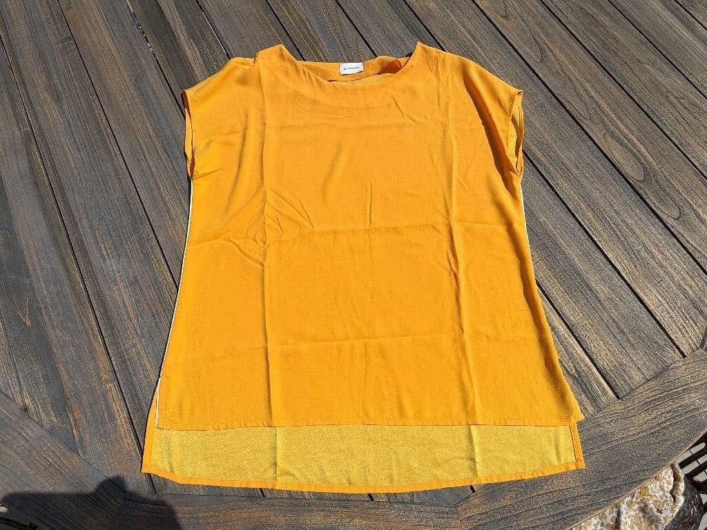 René Lezard blouse, Maat 38/40 (M), Geel, Ophalen of Verzenden, Zo goed als nieuw