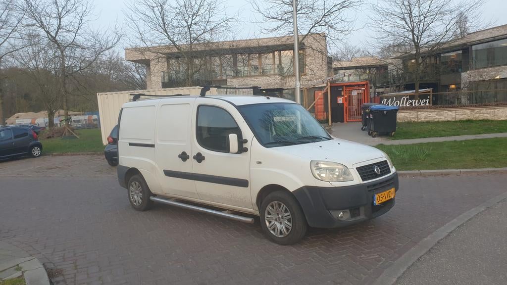 Fiat Doblo 1.3 JTD Maxi Lang 2008 Airco Electr Pakket 242dkm, Auto's, Bestelauto's, Voorwielaandrijving, 74 pk, Zwart, 4 cilinders