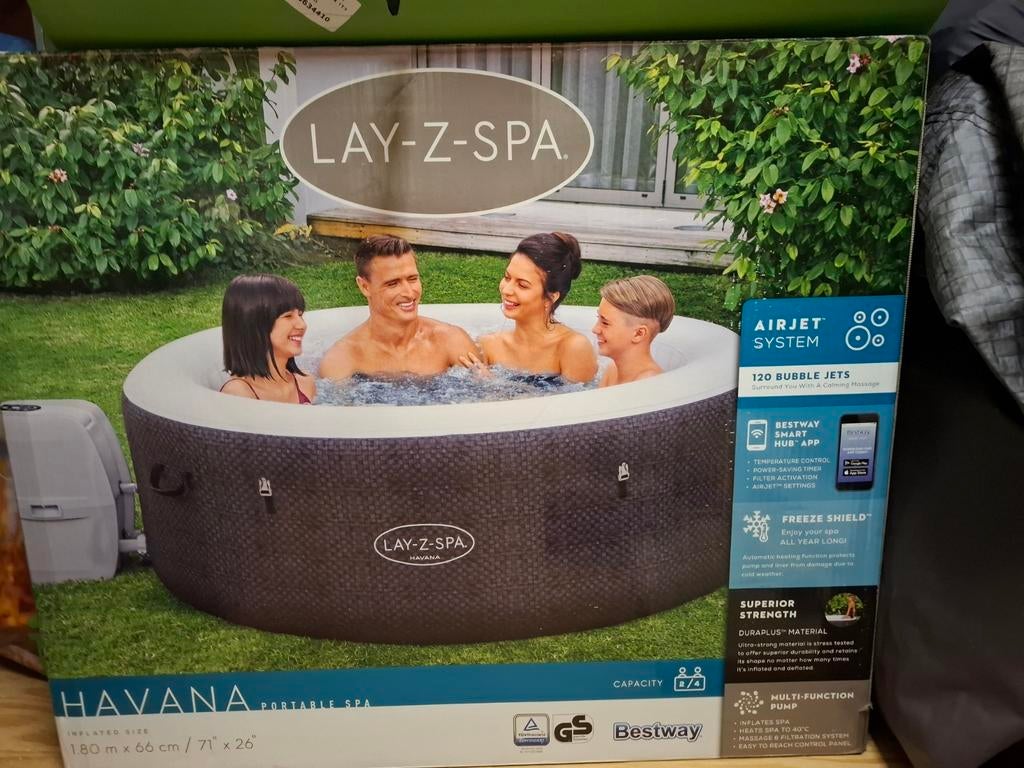 Lay-Z-Spa Havana bubbelbad 180 x 66 cm, Ophalen, Zo goed als nieuw