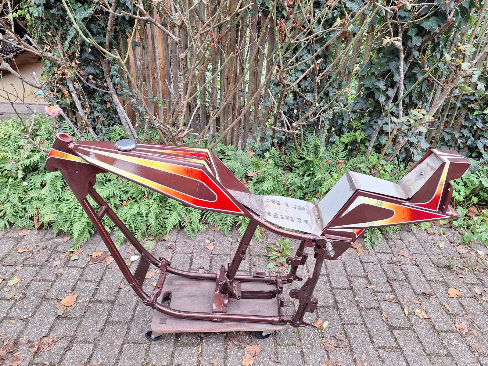 Digger eigenbouw project 70s vintage chopper shovel panhead, Ophalen, Gebruikt