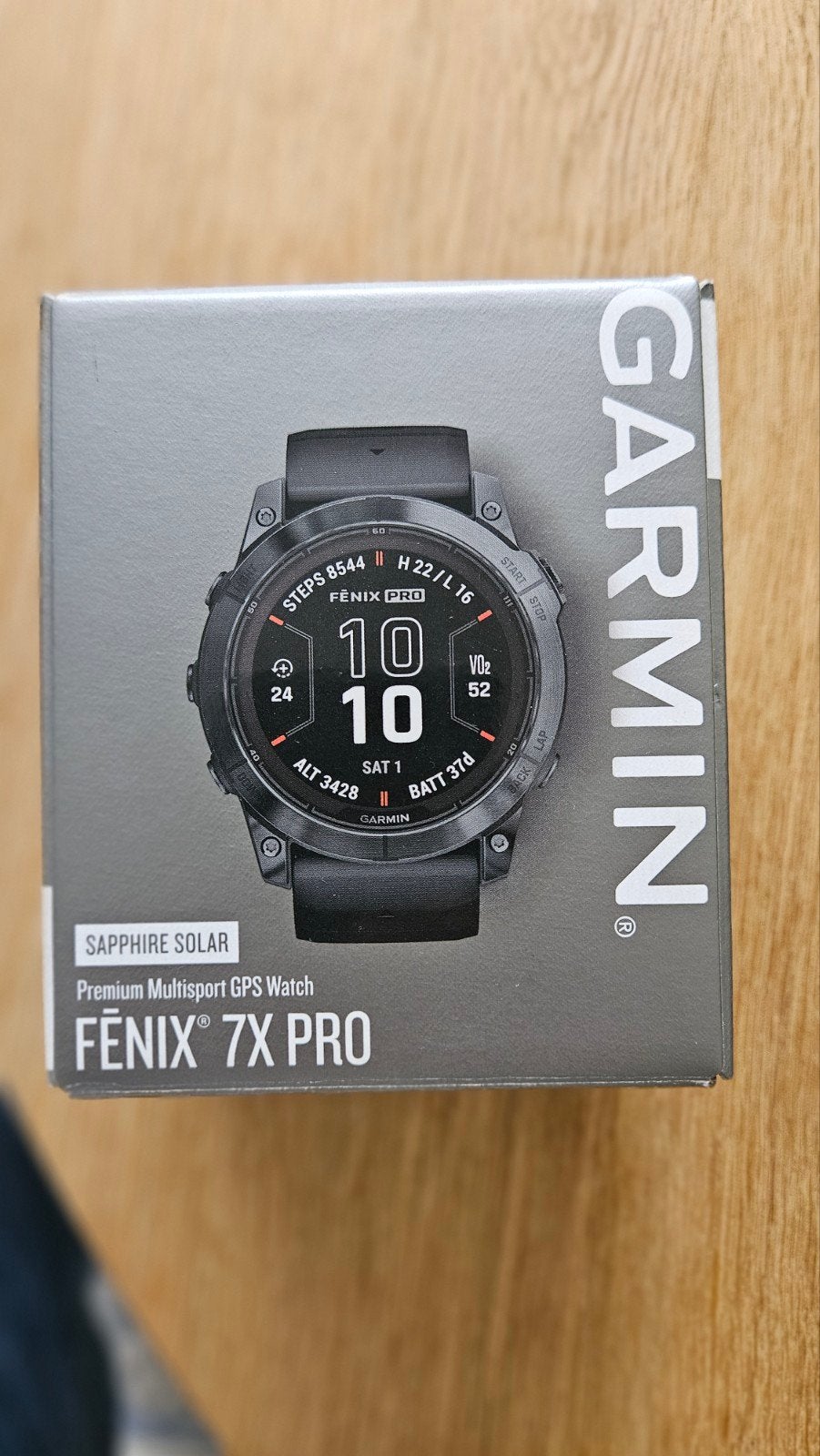 Garmin Fenix 7x Pro Sapphire Solar Titanium, Ophalen of Verzenden, Zo goed als nieuw, Zwart, Android