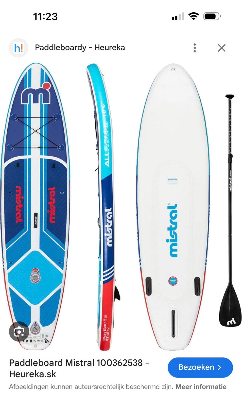 2x Mistral SUP Board Set met Accessoires en opblaas motor, Ophalen, Zo goed als nieuw, SUP-boards