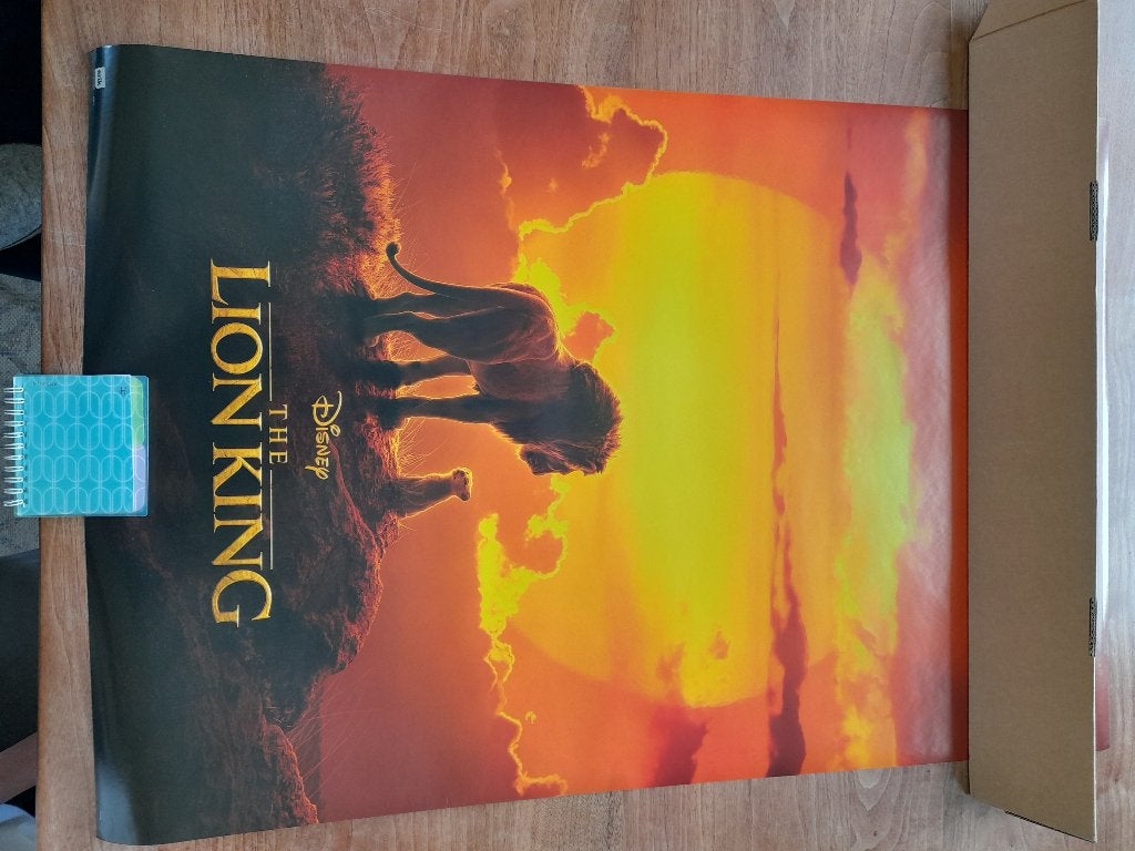 Filmposter Lion King, Rechthoekig Staand, Deurposter of groter, Ophalen of Verzenden, Zo goed als nieuw