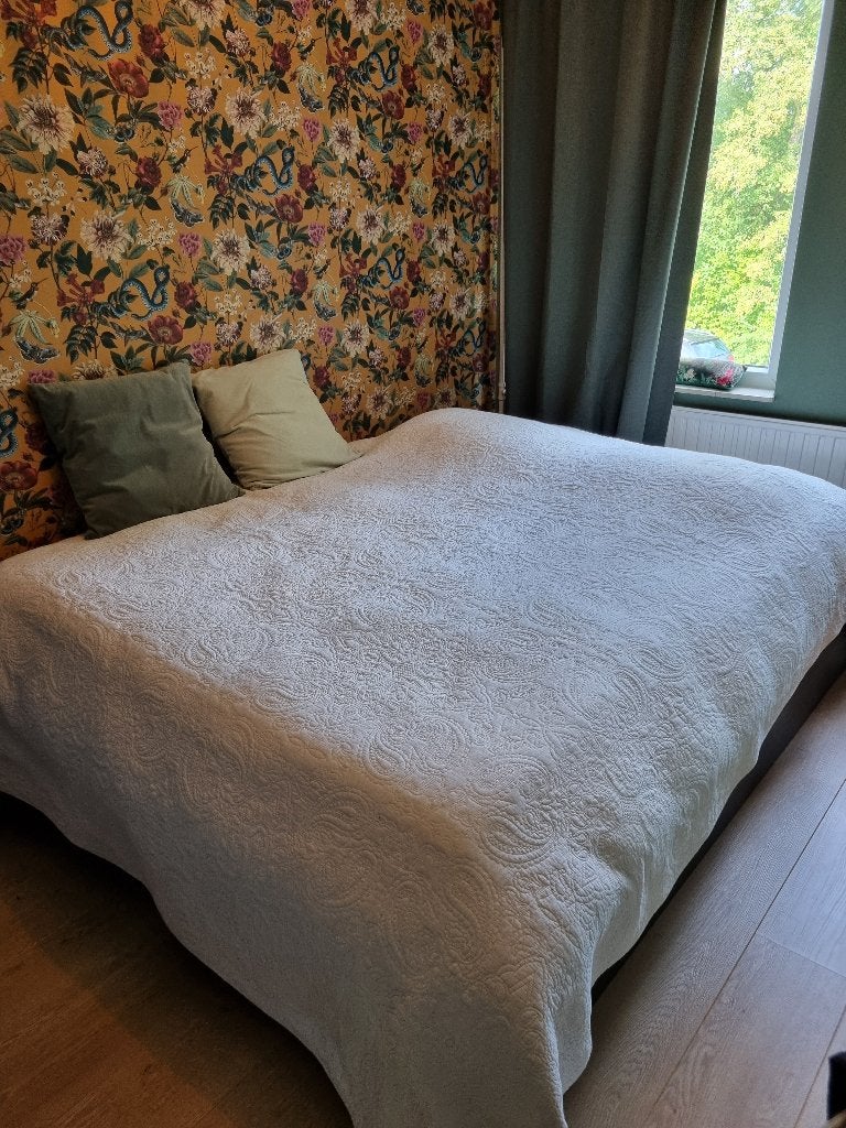 IKEA Tweepersoonsbed met opbergruimte, Ophalen, Gebruikt, Zwart, Tweepersoons