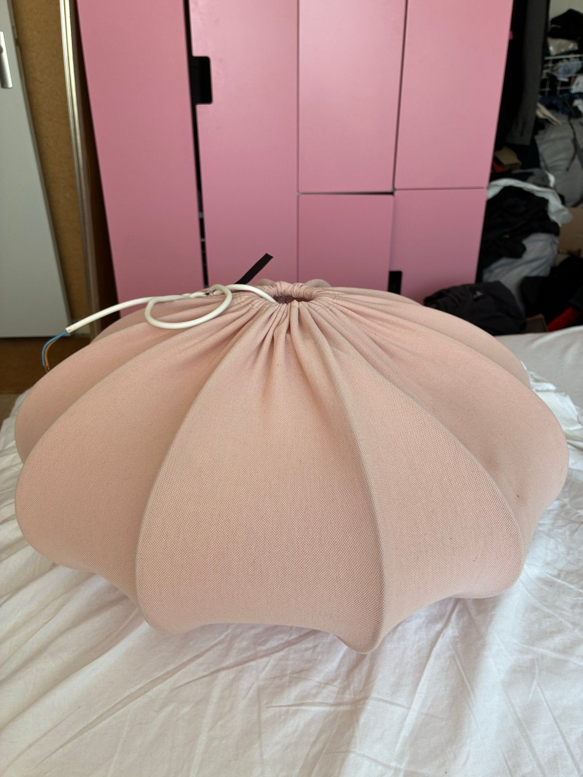IKEA roze lampenkap - Gewild en stijlvol, Ophalen of Verzenden, Zo goed als nieuw, Textiel