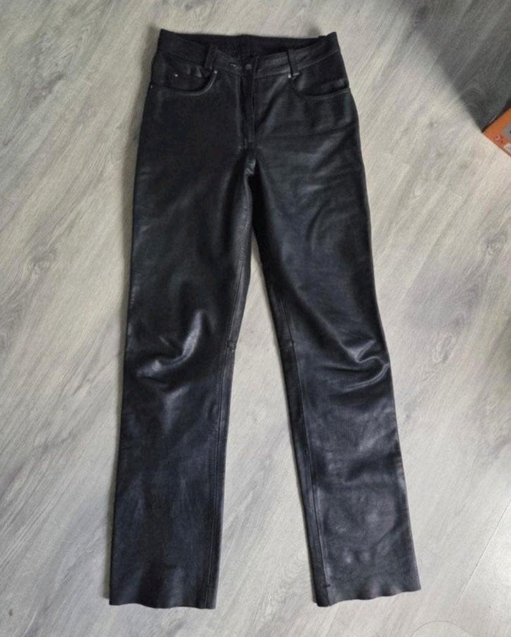 Soepele leren motorbroek met binnenvoering maat 40, Ophalen of Verzenden, Tweedehands, Broek | leer