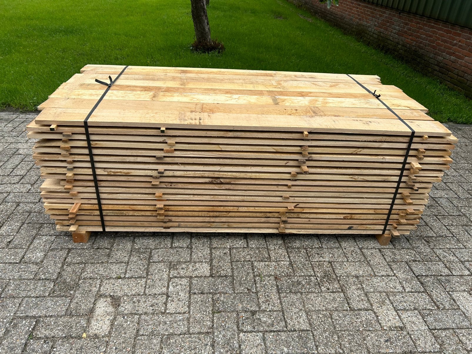 Eiken planken gevelbekleding, Ophalen, Minder dan 25 mm, Eiken, Nieuw