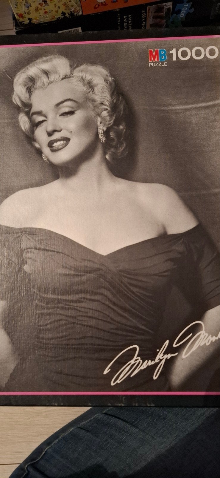Marilyn Monroe Legpuzzel 1000 st. MB Puzzl, helemaal nieuw, Ophalen of Verzenden, 500 t/m 1500 stukjes, Nieuw, Legpuzzel