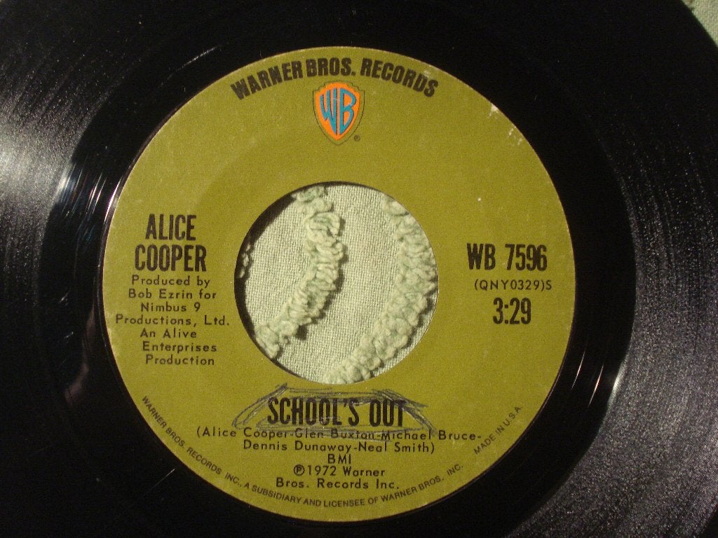 Alice Cooper 7" Vinyl Single: ‘School’s out’ (USA) MISDRUK, Ophalen of Verzenden, Gebruikt, 7 inch, Rock en Metal