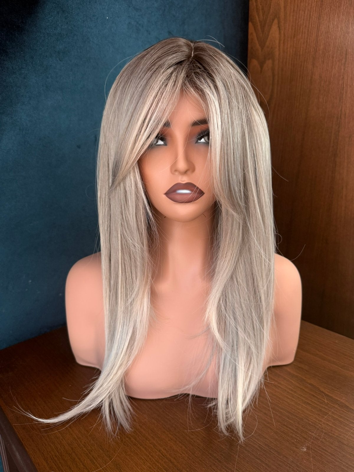 Pruik met mannequin 100% echt haar, Ophalen, Nieuw, Pruik of Haarverlenging